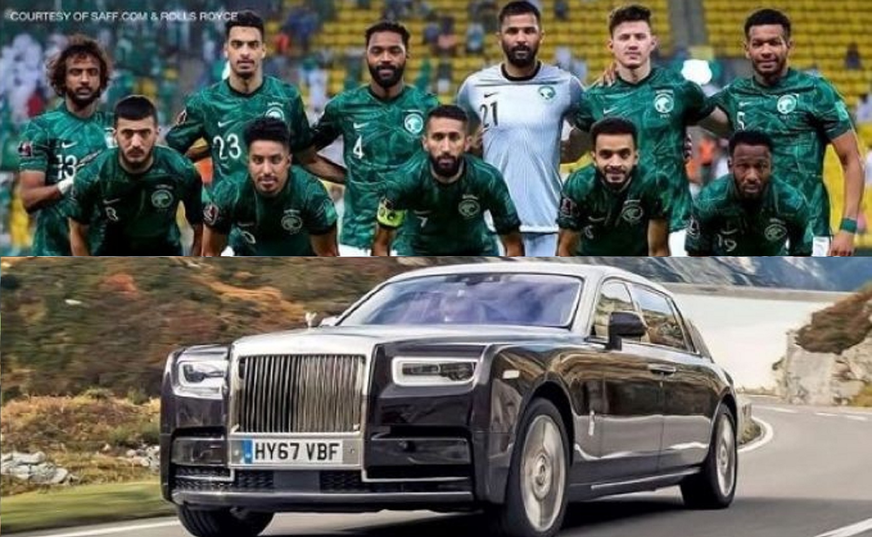 Cầu thủ Ả Rập  Xê Út được tặng siêu xe Rolls Royce sau chiến tích tại WorldCup 2022