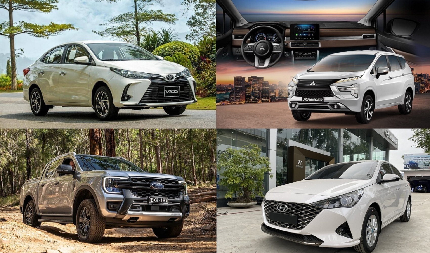 Toyota Vios dẫn đầu TOP 10 ô tô bán chạy nhất năm 2022