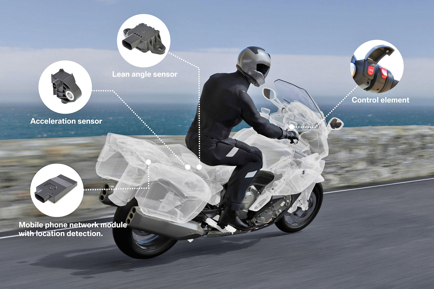 BMW phát minh công nghệ cứu hộ khẩn cấp cho mô tô