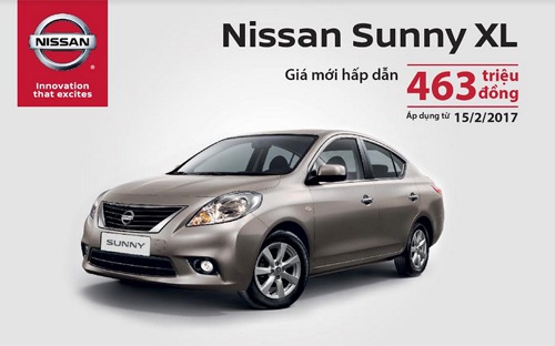 Xe Nissan Sunny giảm giá 35 triệu đồng 