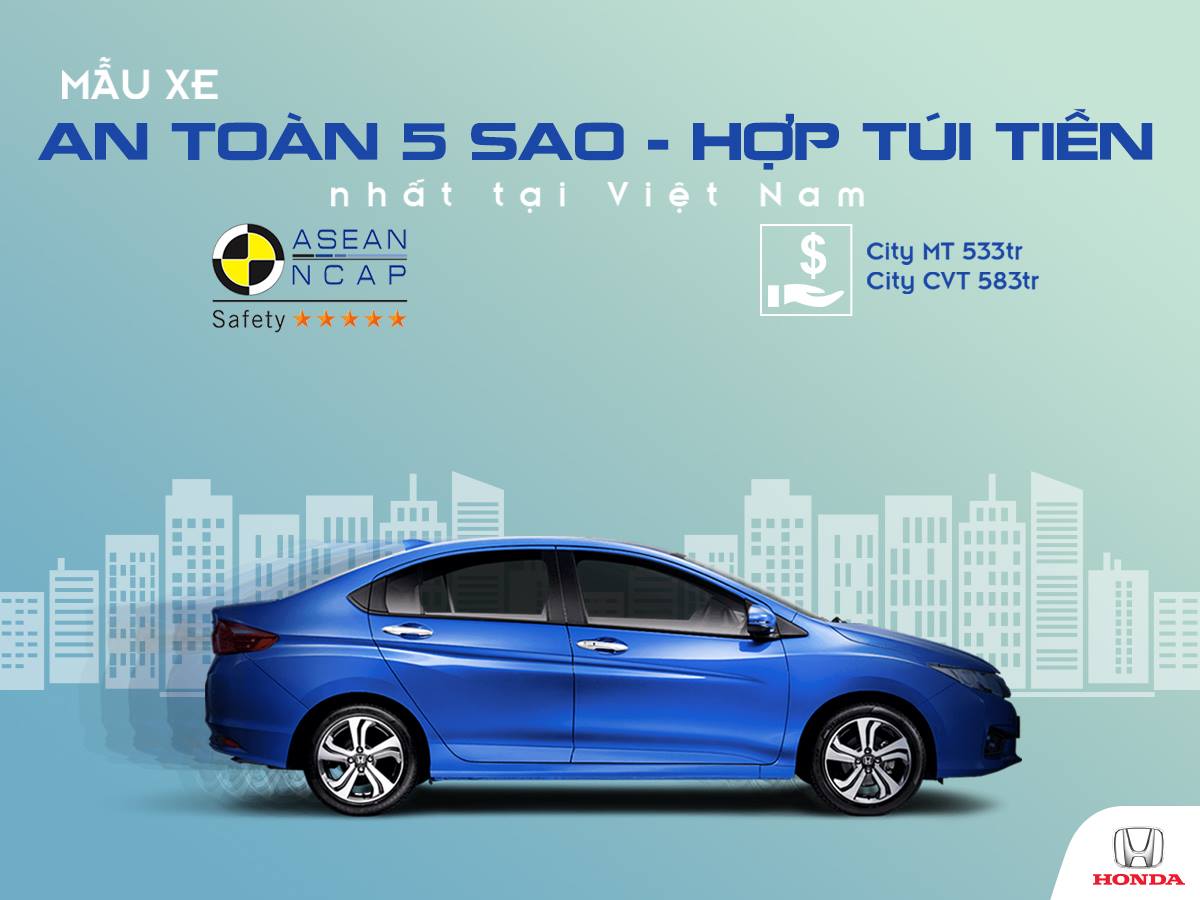 Honda City giành giải xe an toàn nhất Việt Nam