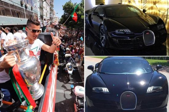 Ronaldo tự thưởng siêu xe Bugatti Veyron cho chức vô địch Euro