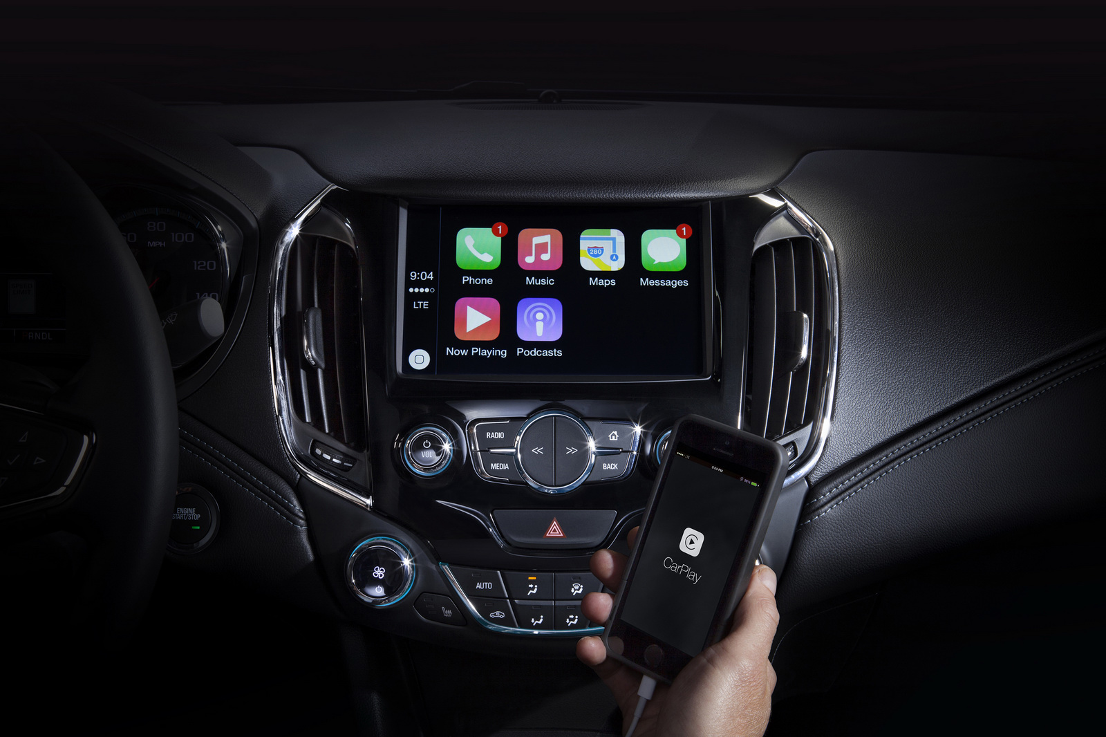 Chevrolet Cruze 2016 sẽ tương thích với Android Auto và Apple CarPlay
