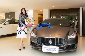 Á hậu Thúy Vân sở hữu xe Maserati Quattroporte GranLusso giá 7,9 tỷ đồng Á hậu Thúy Vân sở hữu xe Maserati Quattroporte GranLusso giá 7,9 tỷ đồng
