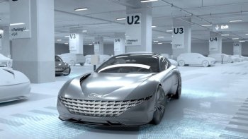 Hyundai trình diễn công nghệ sạc không dây cho xe điện Hyundai trình diễn công nghệ sạc không dây cho xe điện