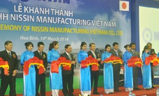 Khánh thành nhà máy sản xuất linh kiện tự động Nissin ở Hoà Bình