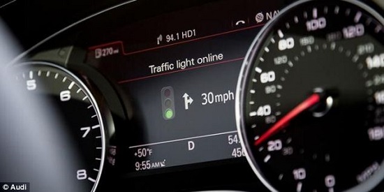 Xe Audi tự ‘né’ đèn đỏ