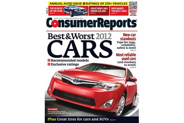 Đánh giá hãng xe 2012 của Consumer Reports: Nhật giữ top 5, Âu-Mỹ tụt lùi