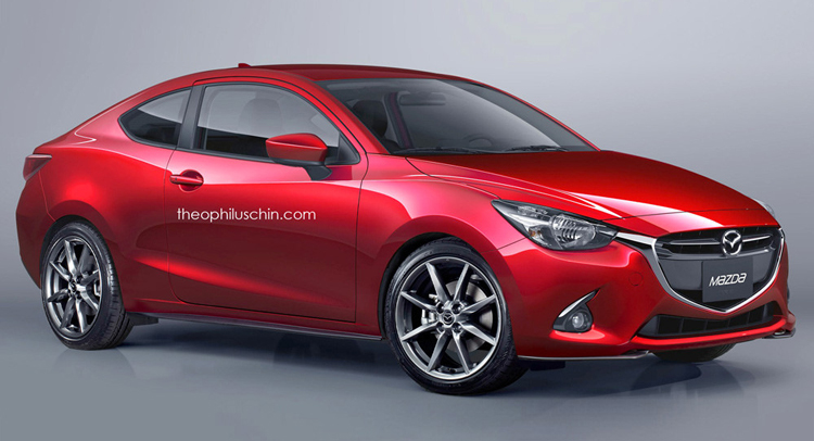 Xuất hiện hình ảnh phiên bản Coupe của Mazda 2