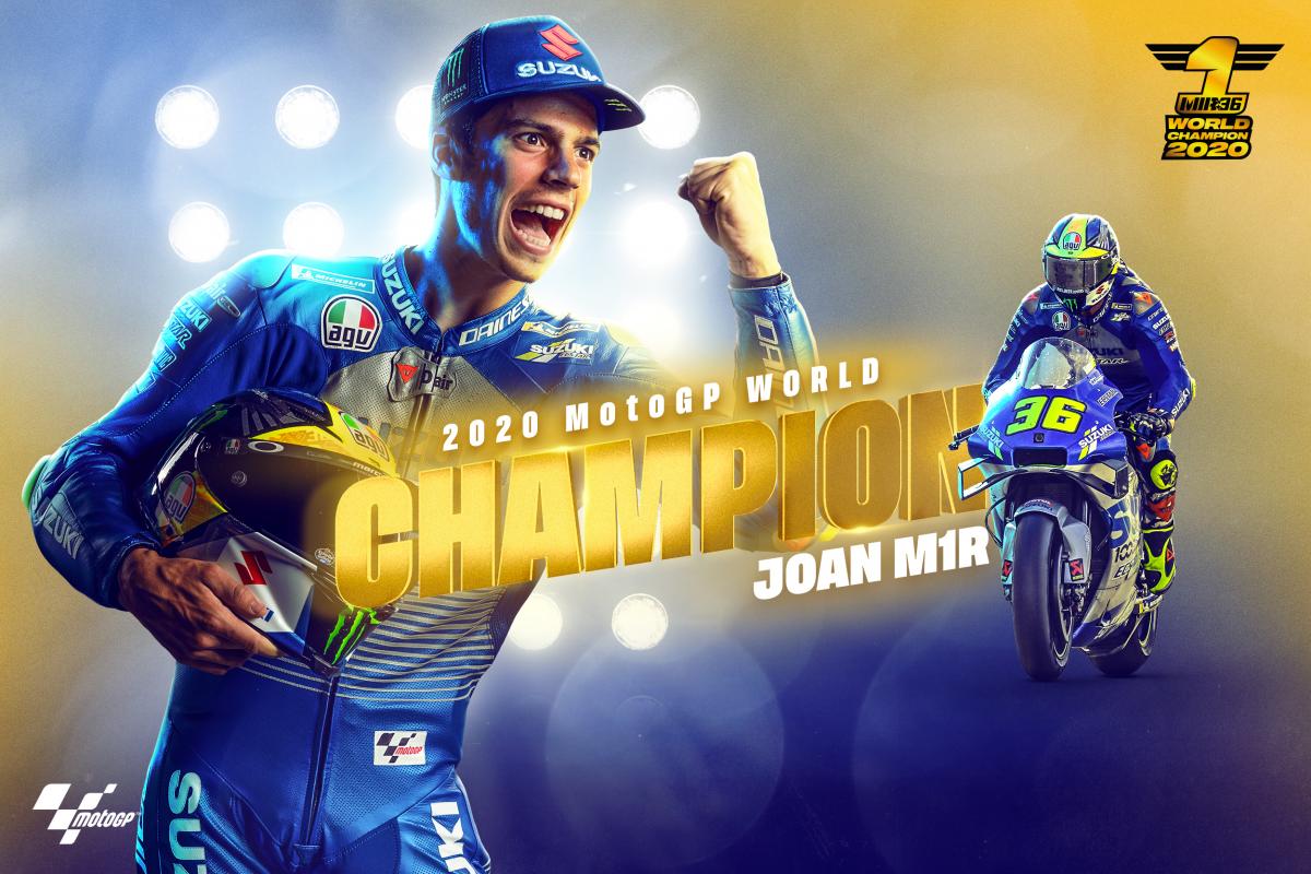 Joan Mir chính thức trở thành nhà vô địch MotoGP 2020
