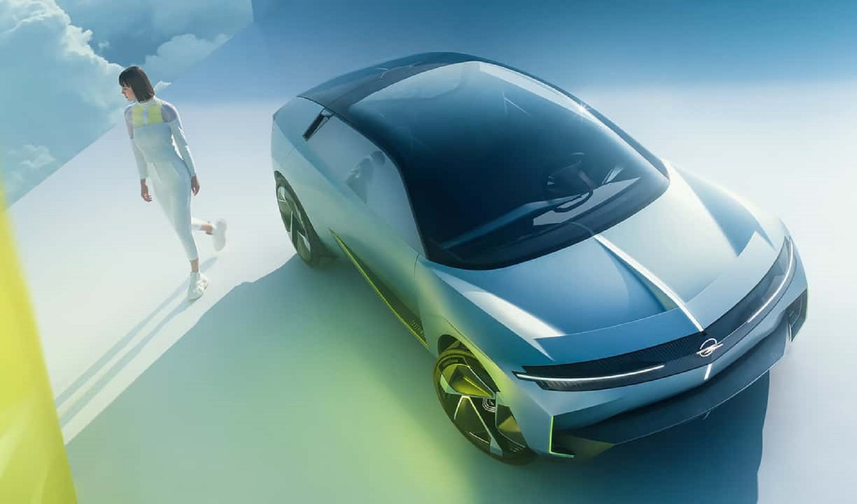 Opel giới thiệu concept xe điện tinh gọn với vô lăng gập