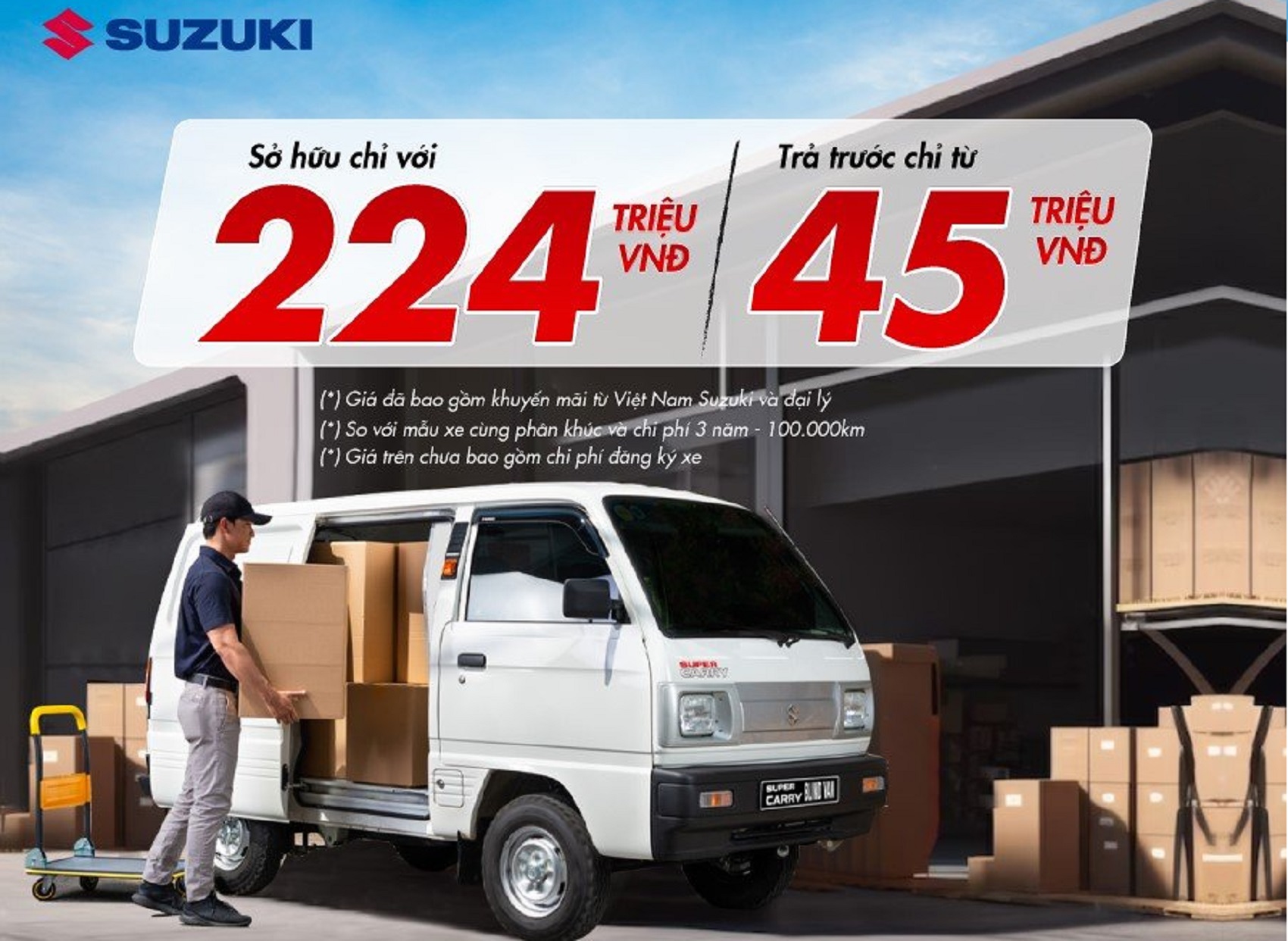 “Tải đa năng” Suzuki Blind Van áp dụng ưu đãi cuối năm chỉ trả trước 45 triệu đồng để sở hữu