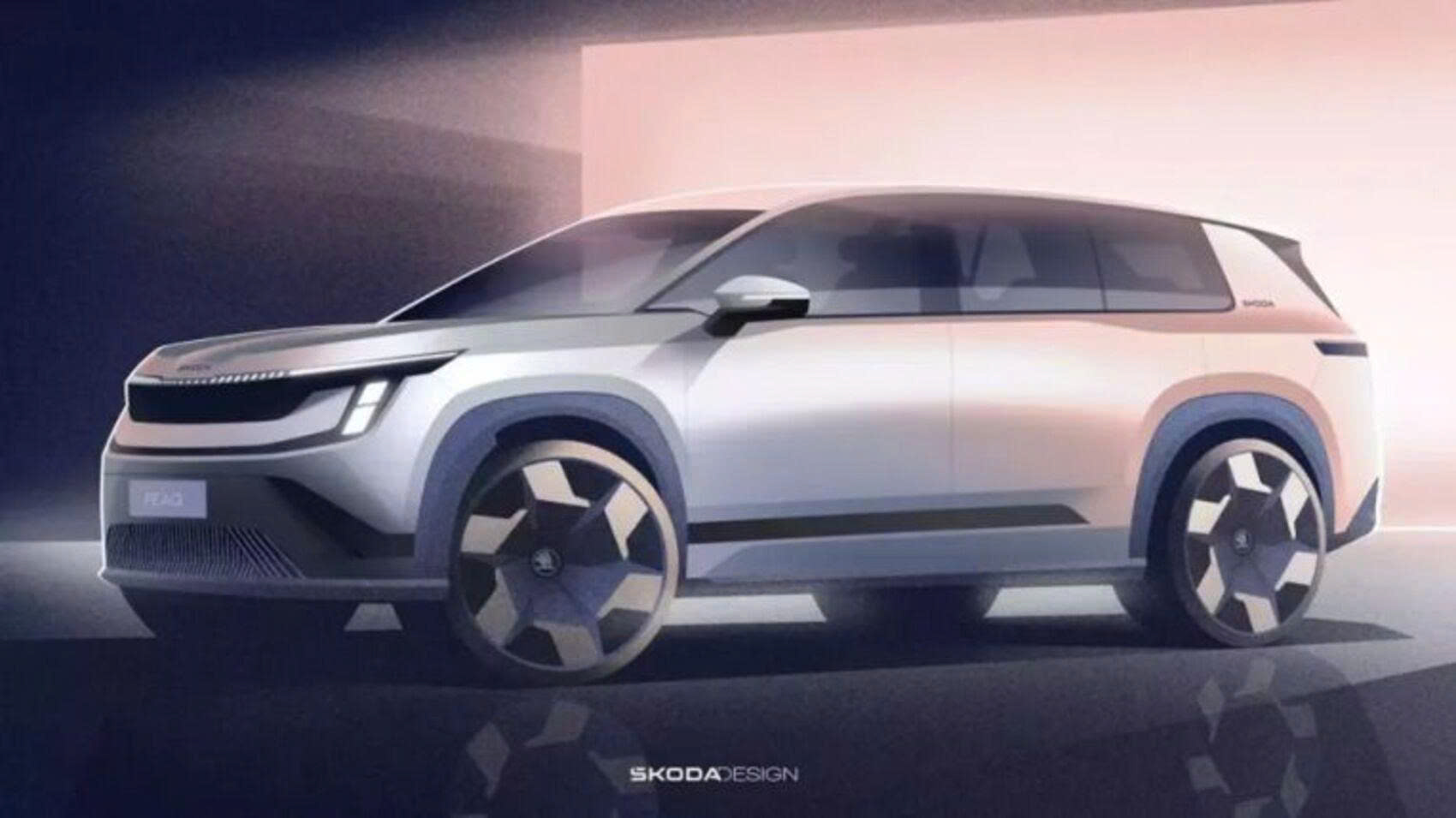 Skoda công bố ảnh phác thảo Peaq: Mẫu SUV điện đầu bảng thách thức KIA EV9