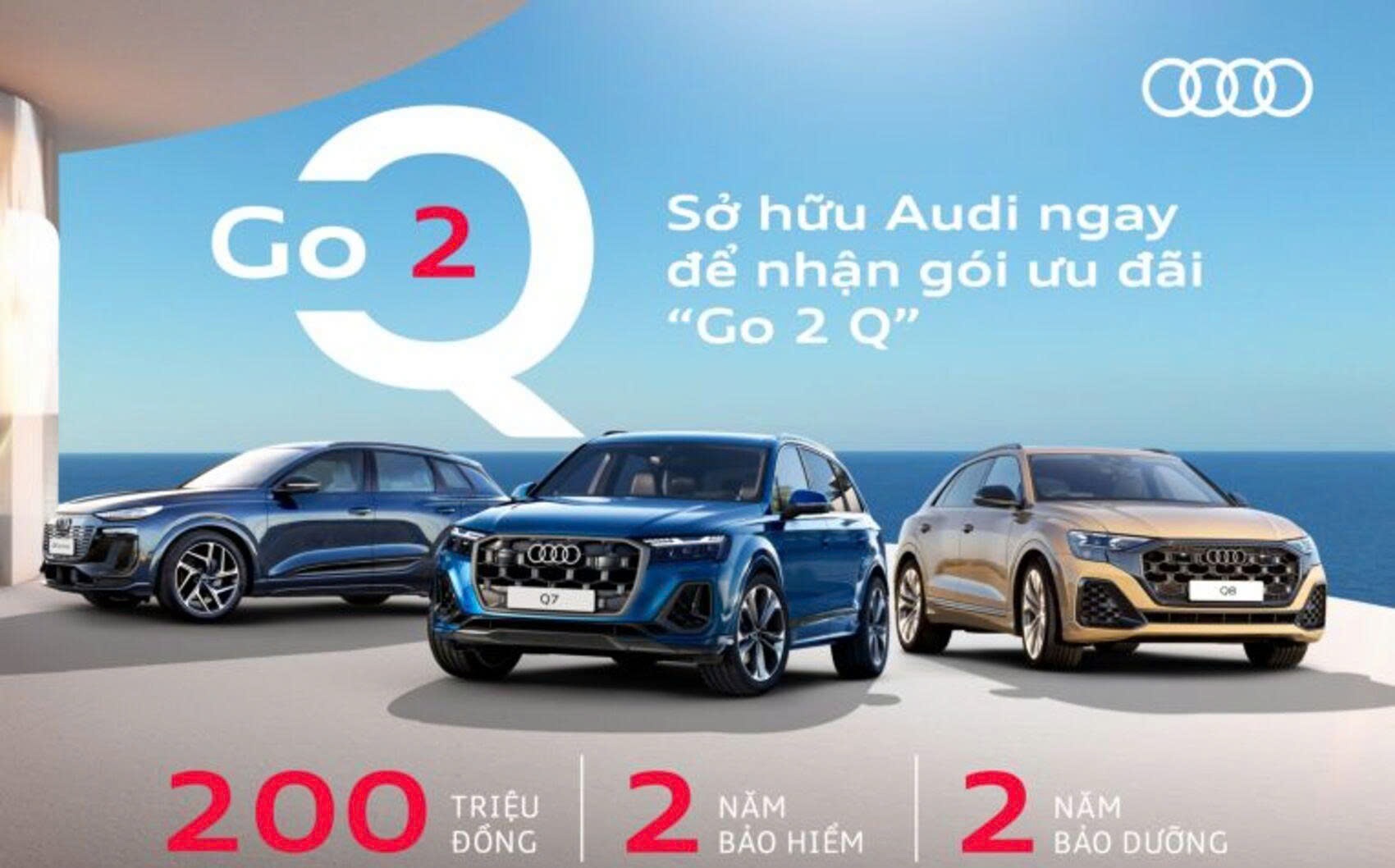 Audi Việt Nam ưu đãi lên đến 200 triệu đồng cho các dòng xe SUV, Sedan trong tháng 6/2026