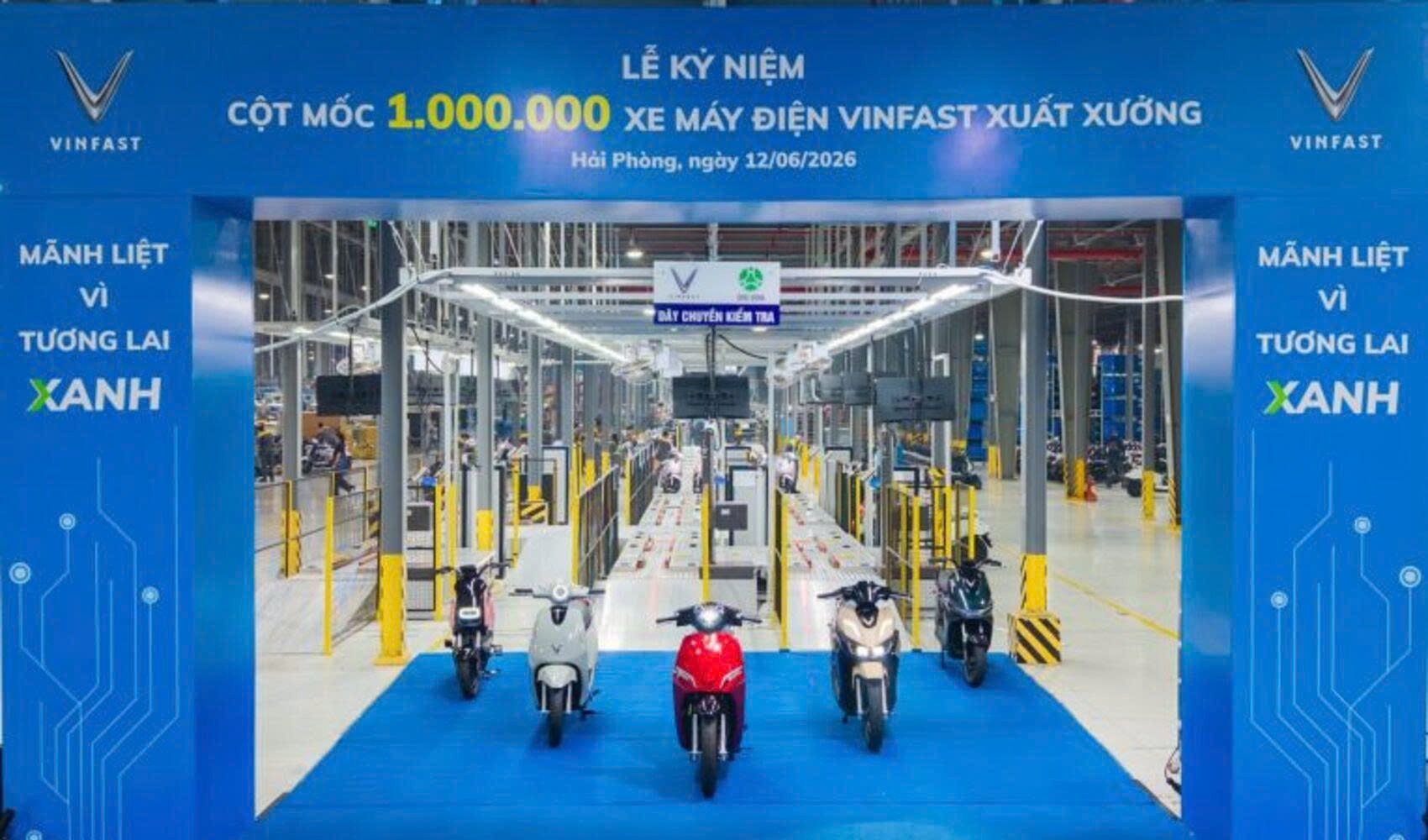 VinFast xuất xưởng chiếc xe máy điện thứ 1 triệu