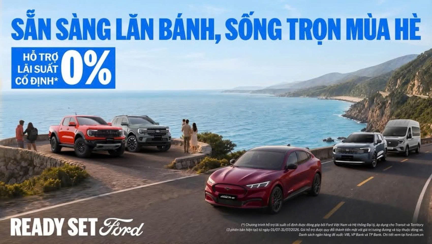 Ford Việt Nam hỗ trợ lãi suất 0% cho khách mua Territory và Transit