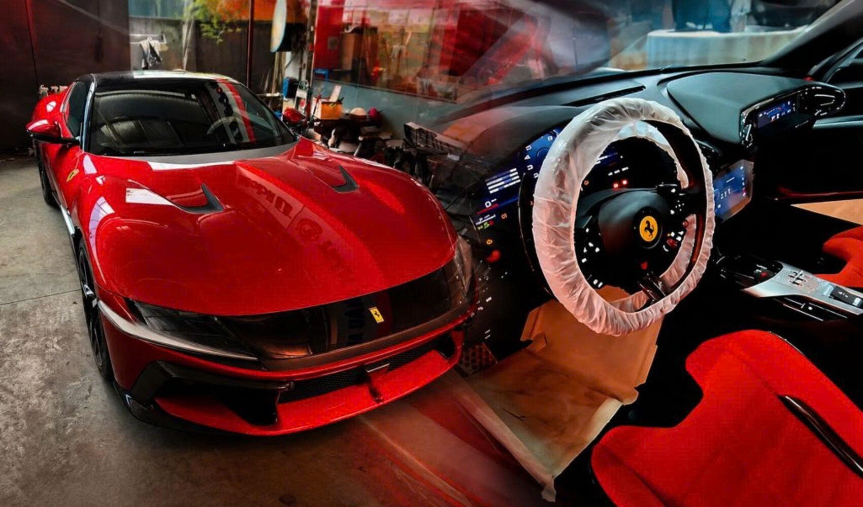 Chi tiết Ferrari 12Cilindri đầu tiên Việt Nam: Nội thất ngập carbon, có màn hình dành riêng cho hành khách