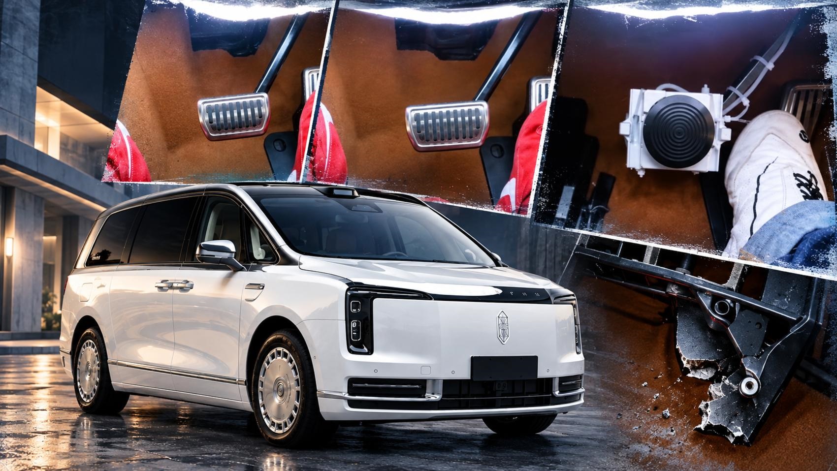MPV hạng sang Maextro V800 bị gãy giá đỡ bàn đạp phanh khi thử nghiệm ở tốc độ 100 km/h