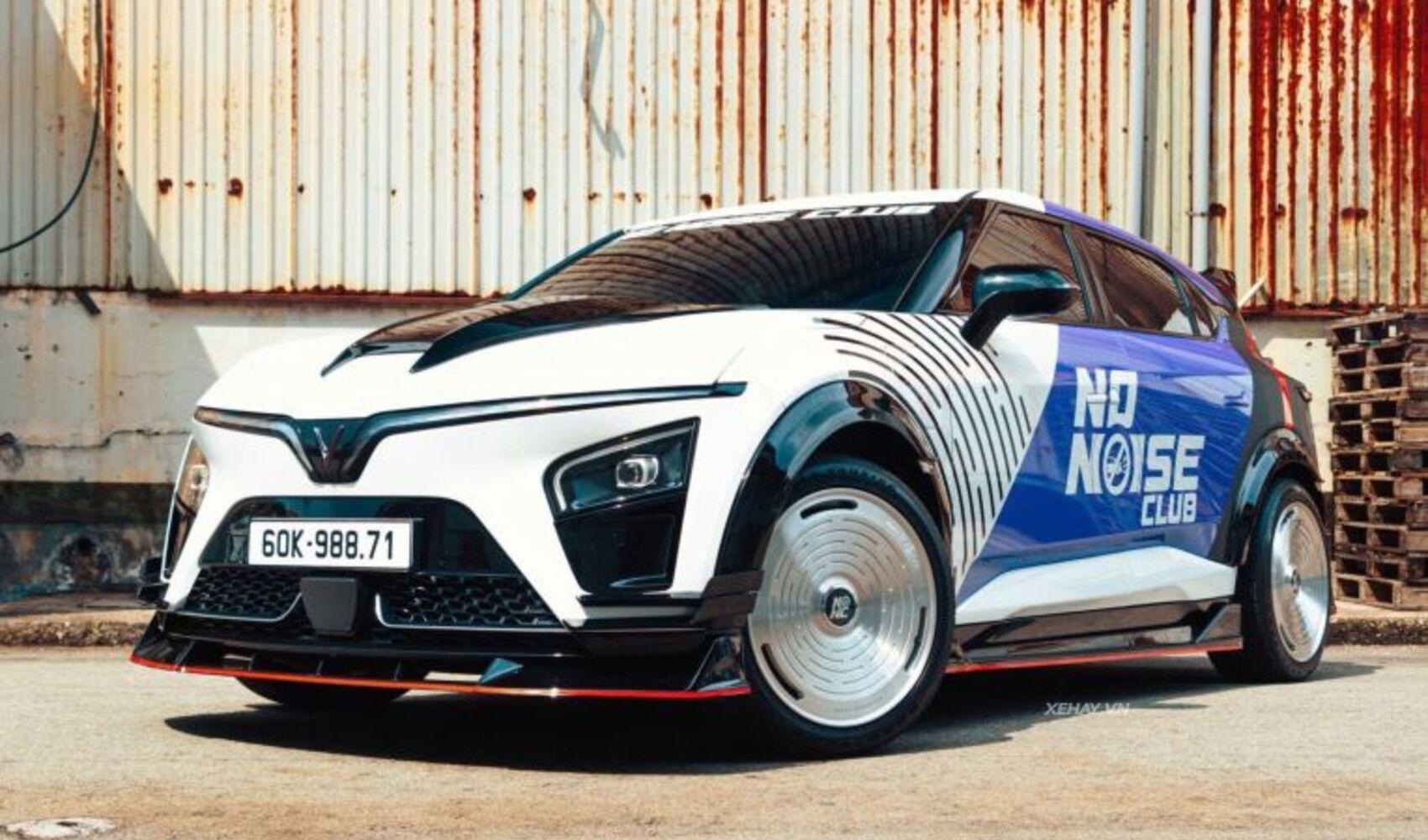 VinFast VF 7 lột xác cực ngầu với gói độ bodykit thân rộng đầu tiên từ thương hiệu No Noise Club